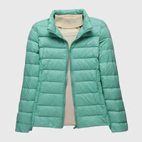 Turquoise Stand-up collar