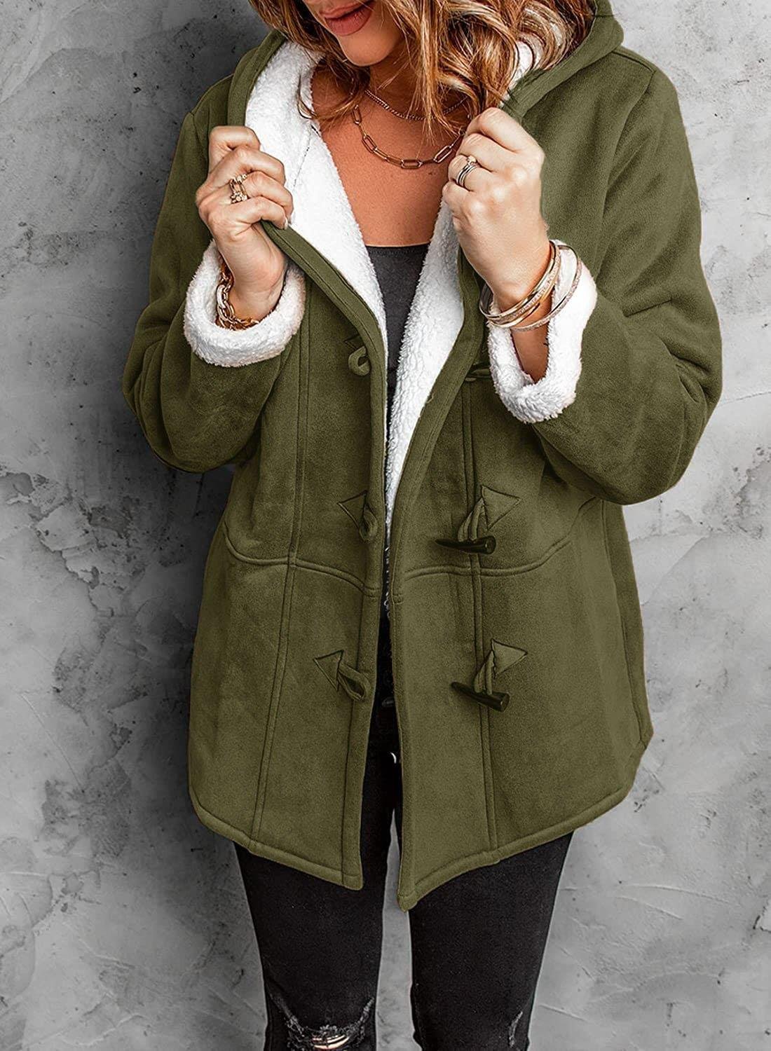 Amare™ | Stylish Women's Jacket with Hood and Wool