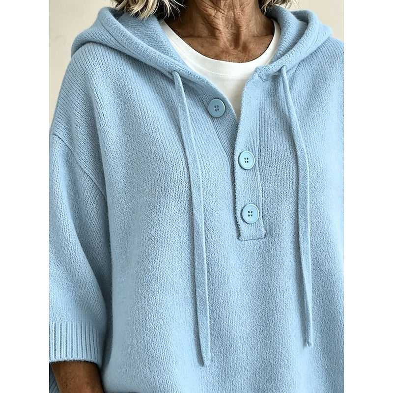 Chloé - Chic Oversized Buttoned Hoodie