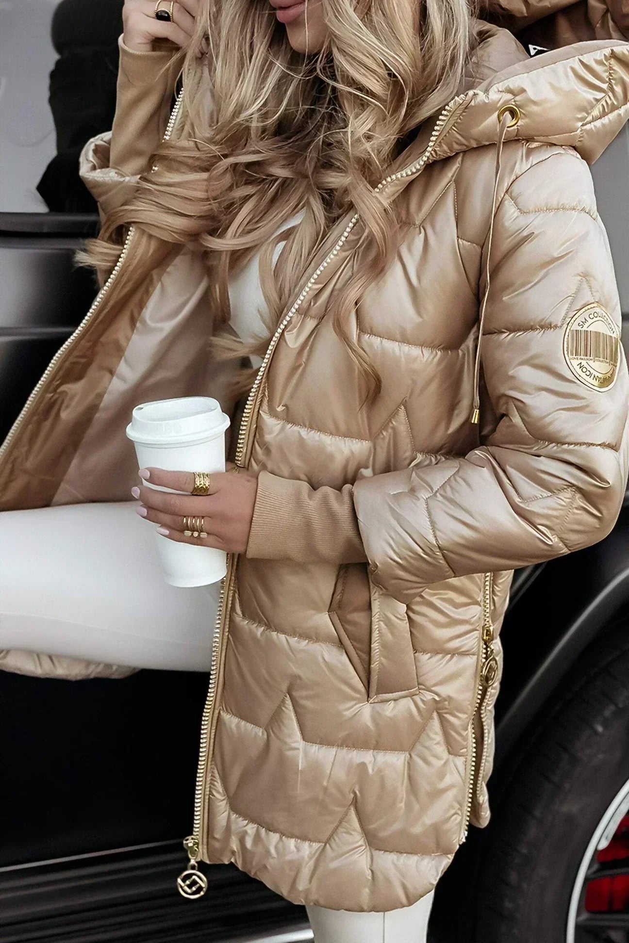 Leviana™ - Long Quilted Jacket