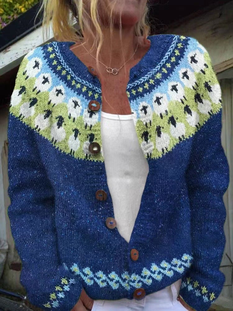 Sophie | Warm Retro Cardigan