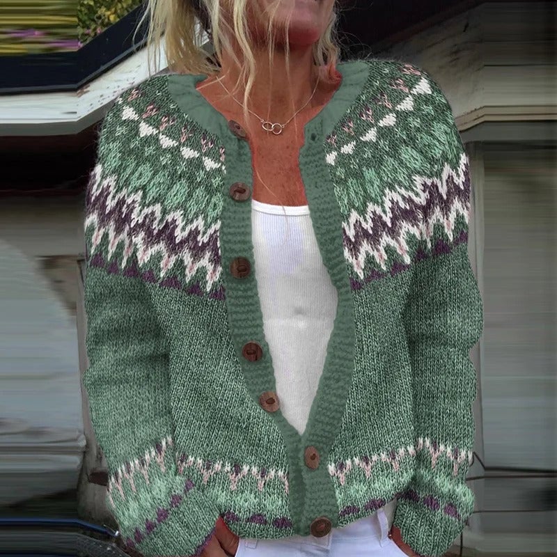 Delilah | Warm Retro-Inspired Cardigan