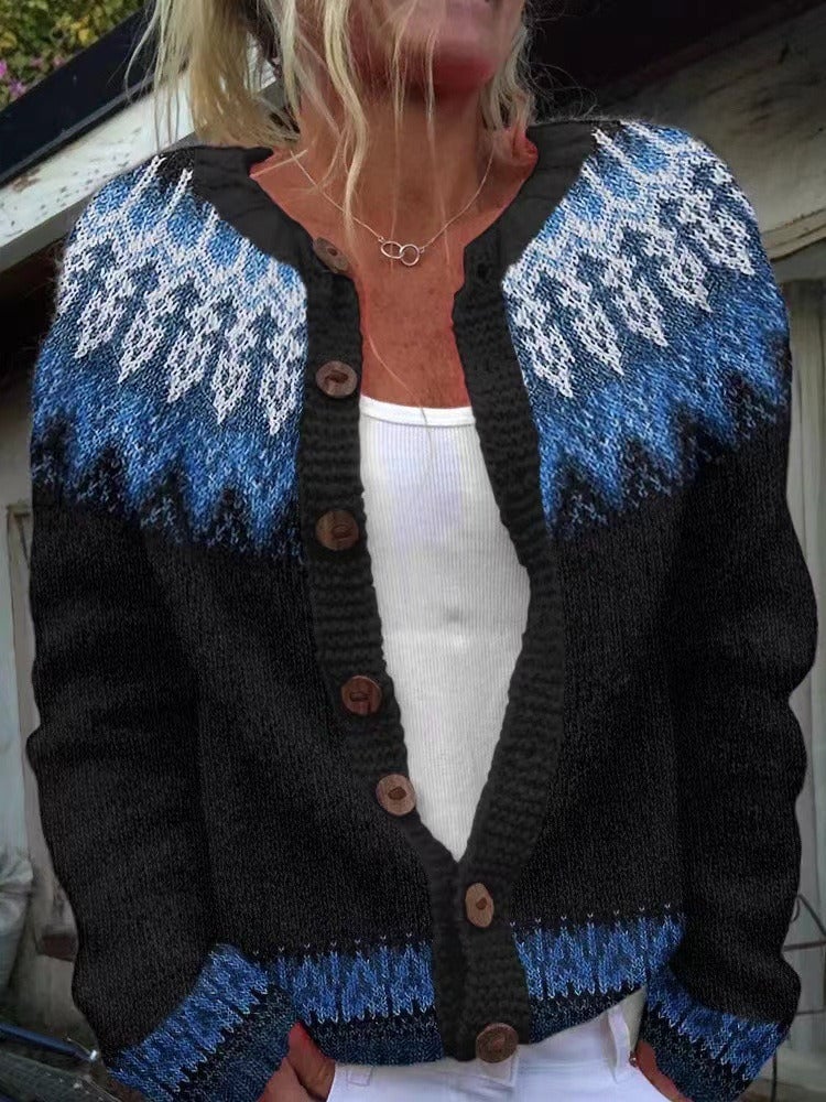 Givanna | Warm Retro-Inspired Cardigan