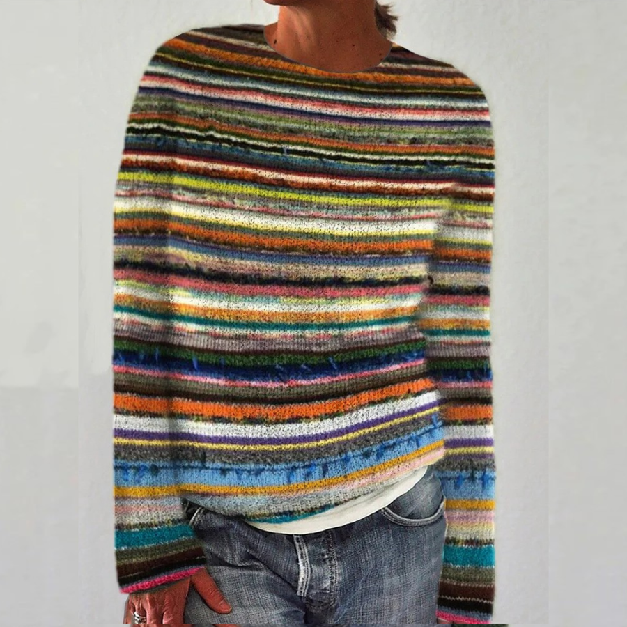 Diane | Cozy Striped Sweater