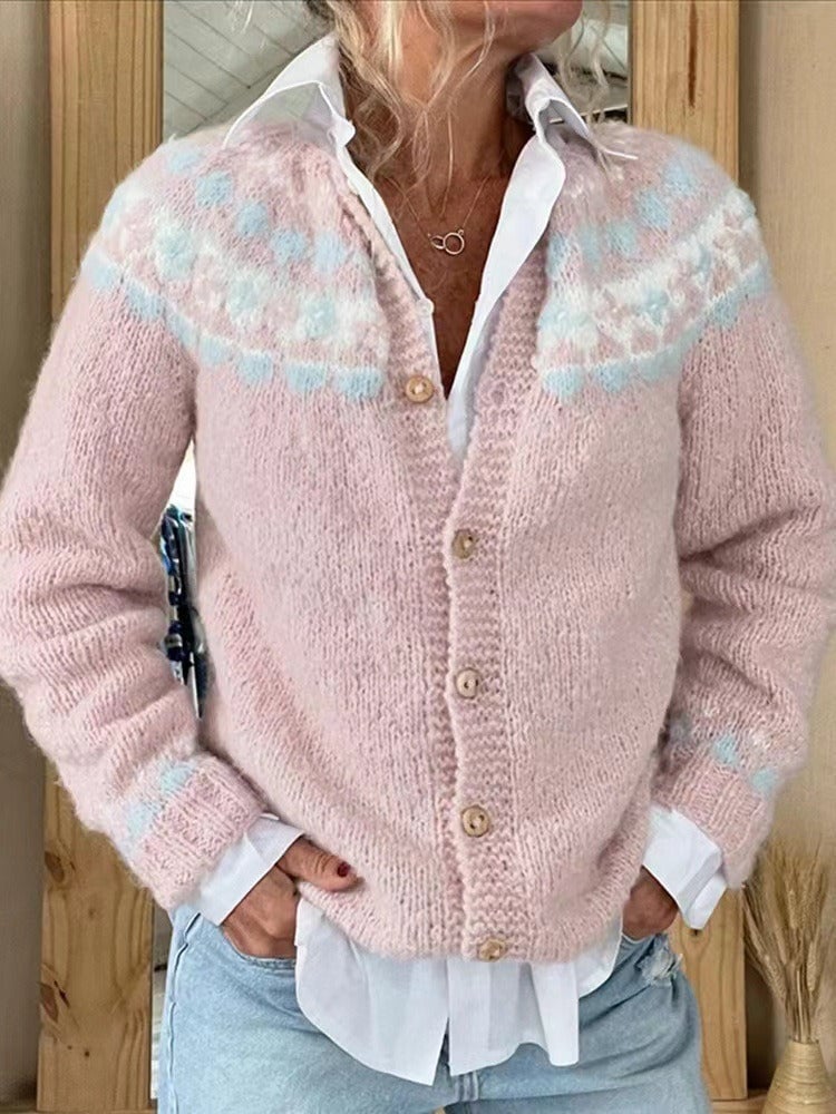 Sarah | Warm Retro Cardigan