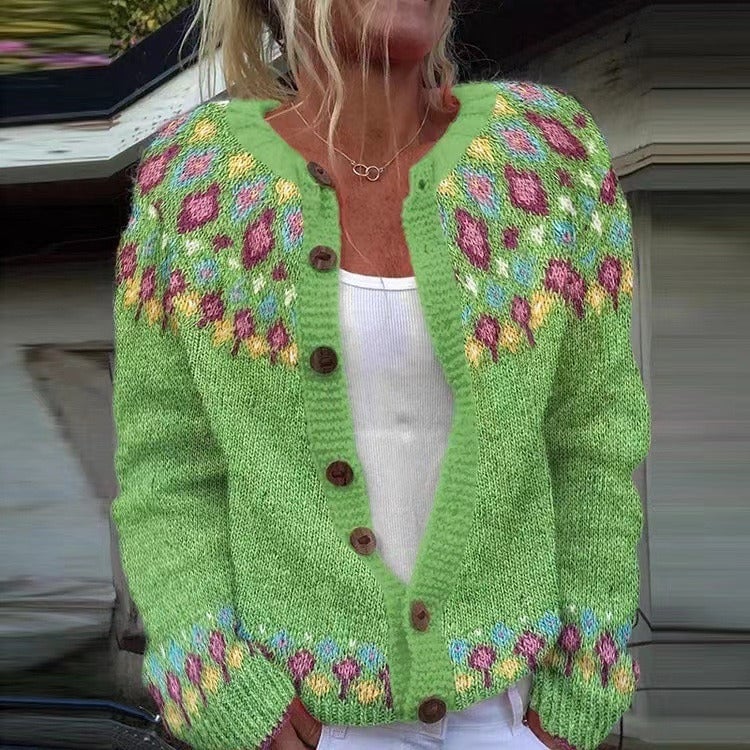 Rubie | Warm Retro Cardigan