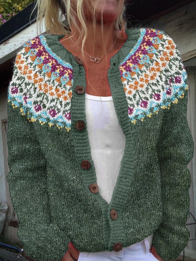 Alice | Warm Retro Cardigan