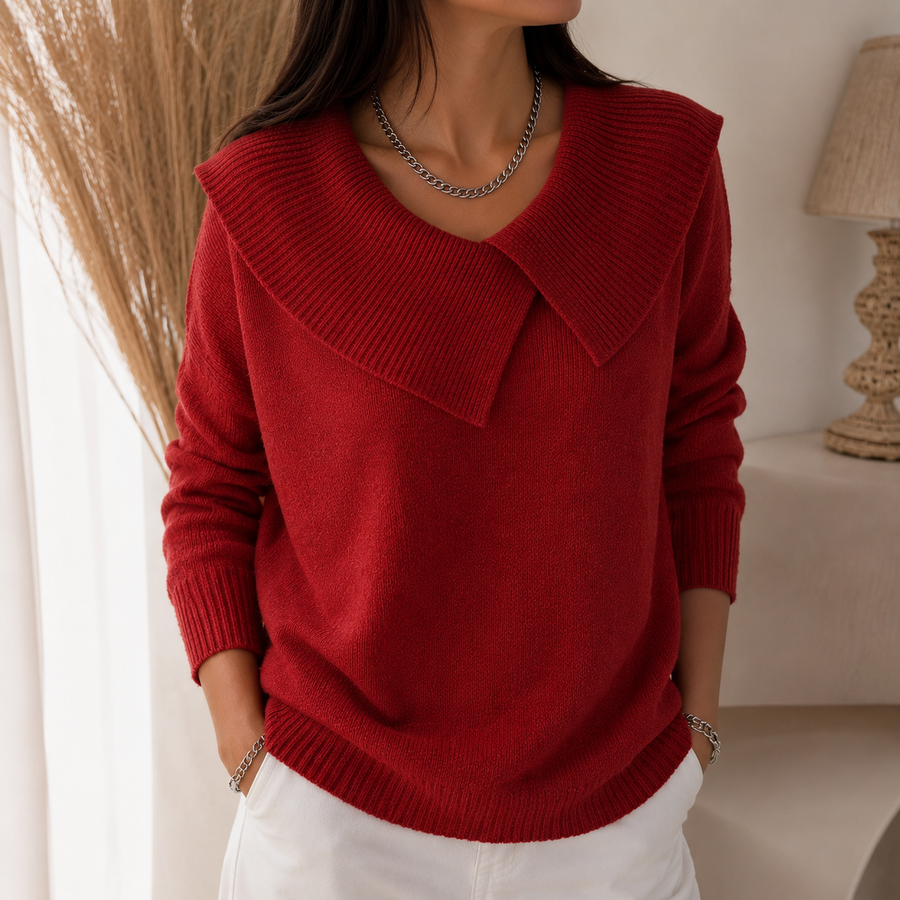 Joanne | Soft Collar Sweater