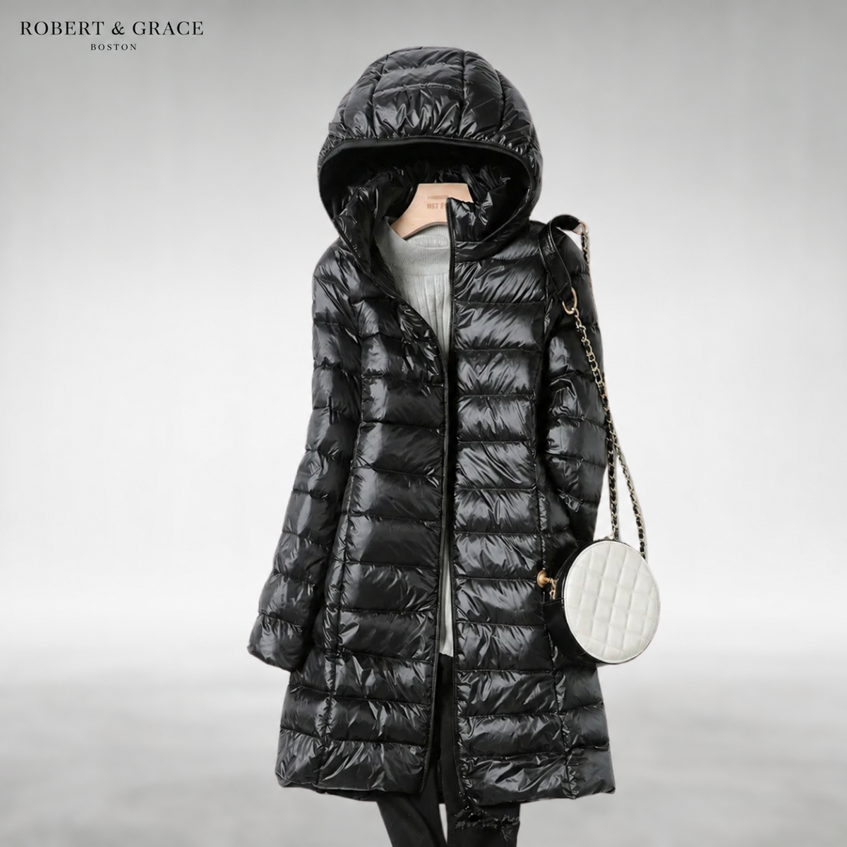 Madeline Warm Puffer Coat - Black