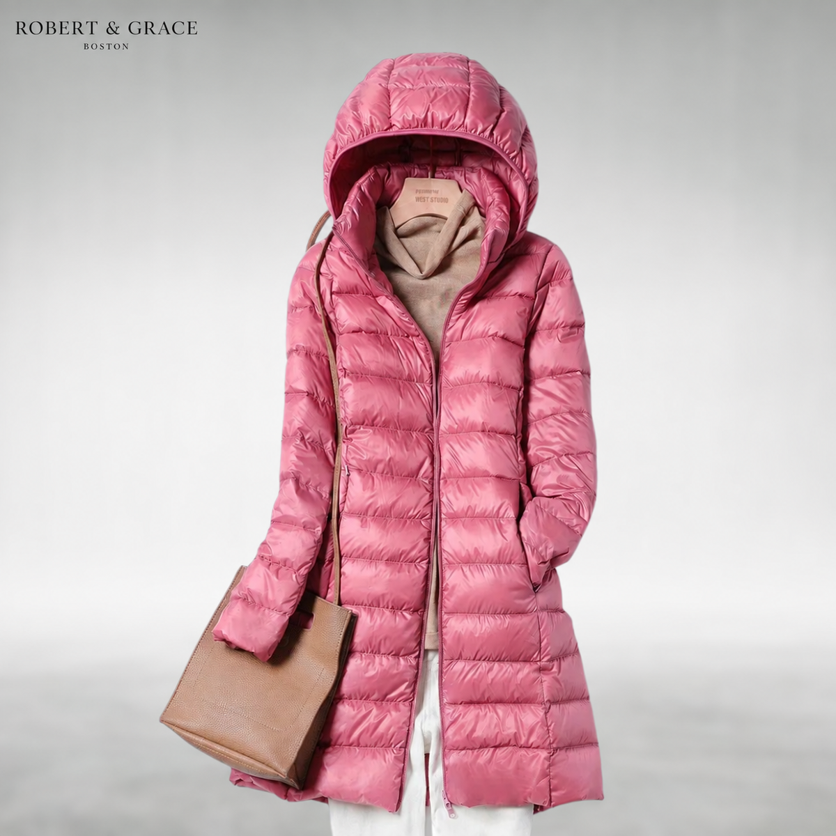 Madeline Warm Puffer Coat - Pink