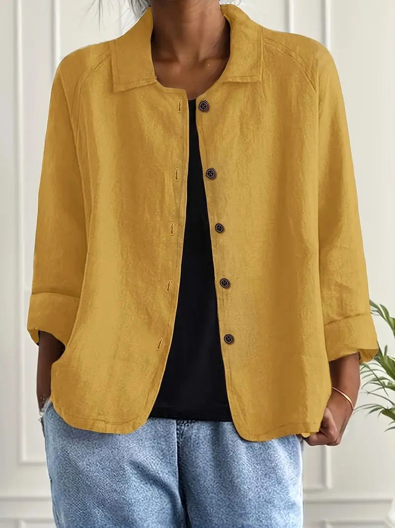Vera | Relaxed Collared Shirt Jacket