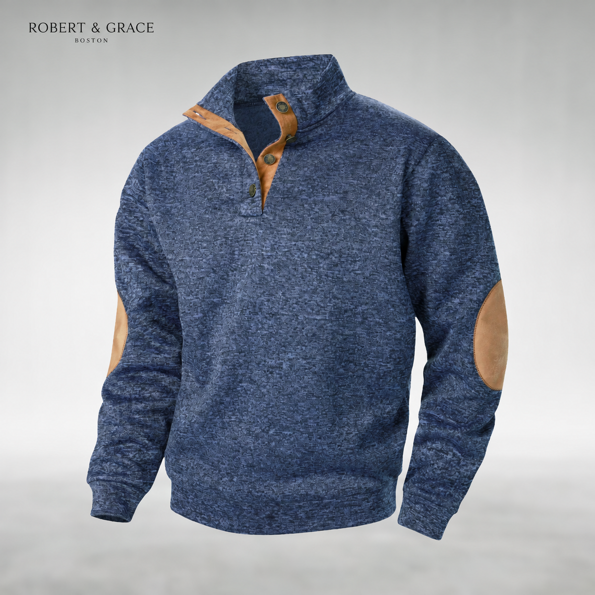 Marcus Classic Men's Sweater - Navy Blue