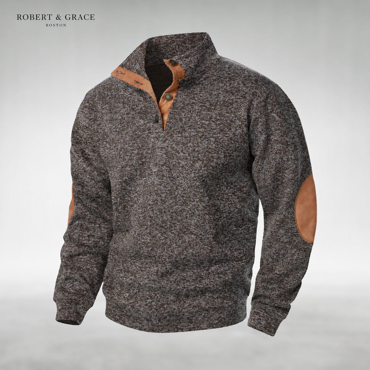 Marcus Classic Men's Sweater - Coffee