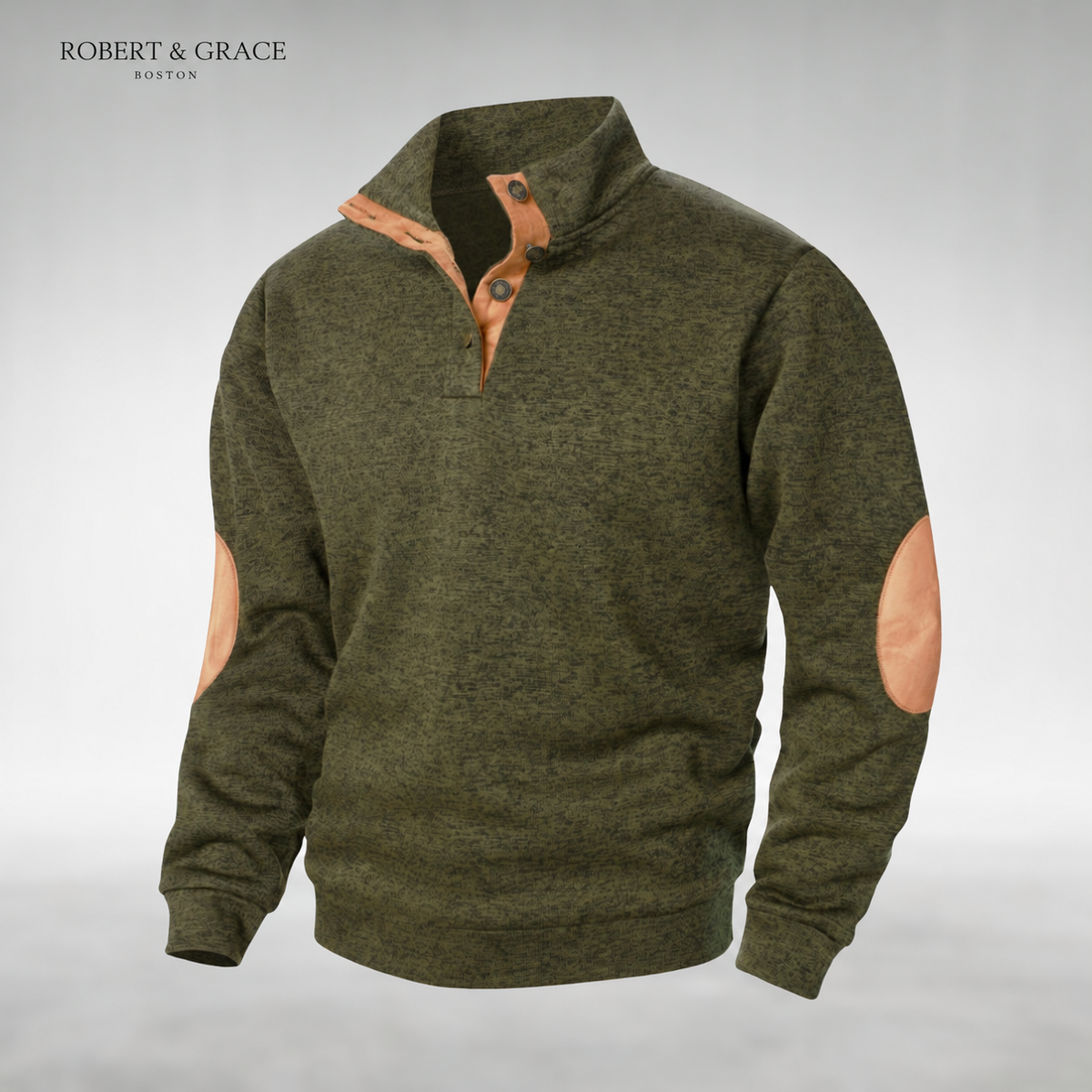 Marcus Classic Men's Sweater - Army Green