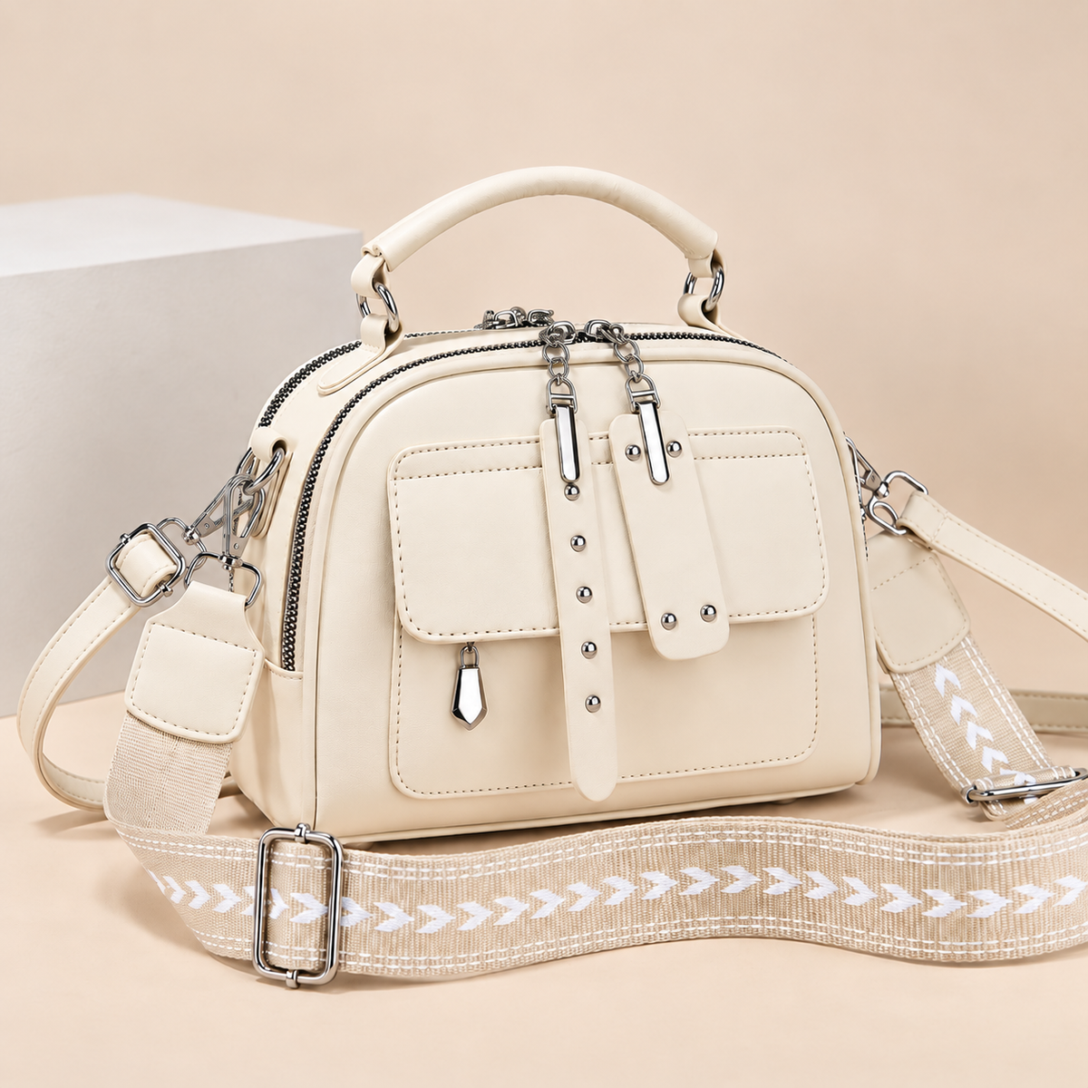 Melody crossbody bag – White