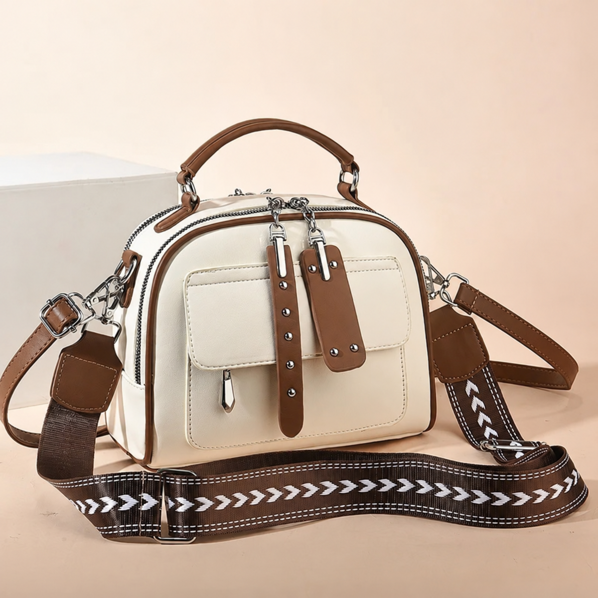 Melody crossbody bag – Cream White