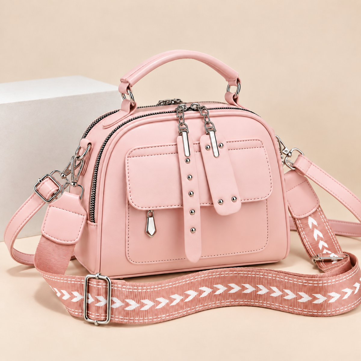 Melody crossbody bag – Pink
