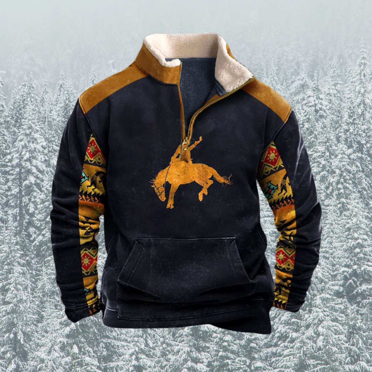 Peaks® | Comfy Half Zip-Up Sweater