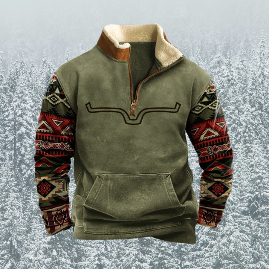 Peaks® | Comfy Half Zip-Up Sweater