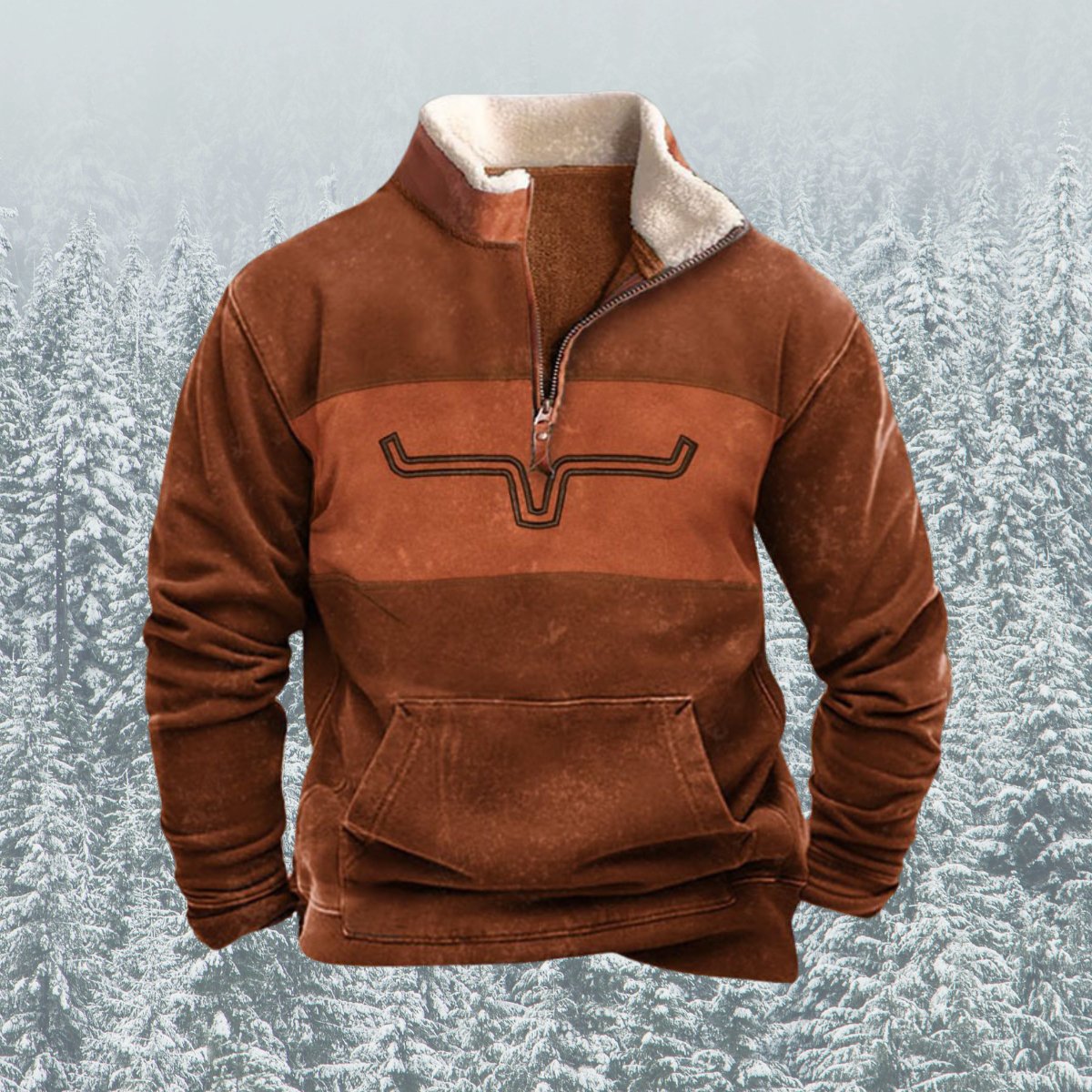 Peaks® | Comfy Half Zip-Up Sweater