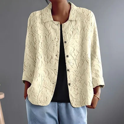 Yvette | Textured Button-Front Jacket