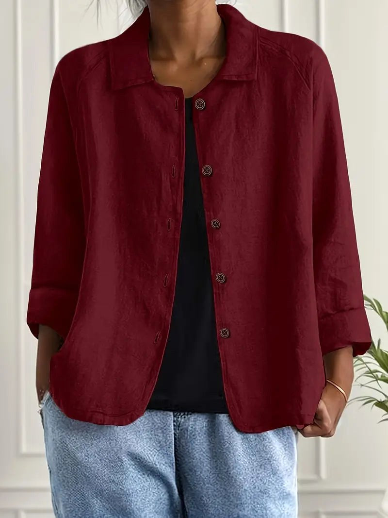 Whitney | Relaxed Button-Front Blouse